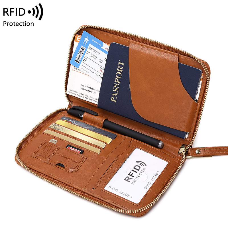 Passport Wallet Rfid - New Leather Passport Cover RFID Blocking