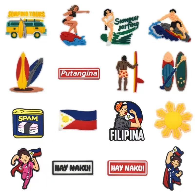 Men'S Accessories Philippines - 7-100pcs Philippines Series Shoe Charms For