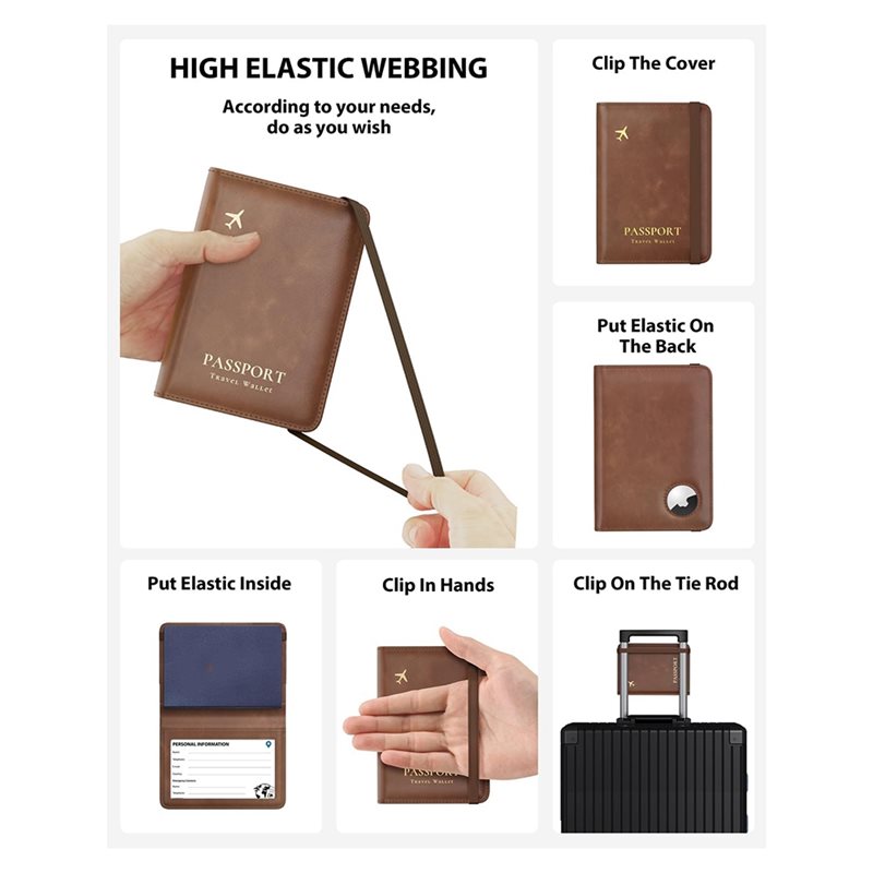 ABRT-Passport Holder With RFID - Passport Wallet Rfid 评论和价格