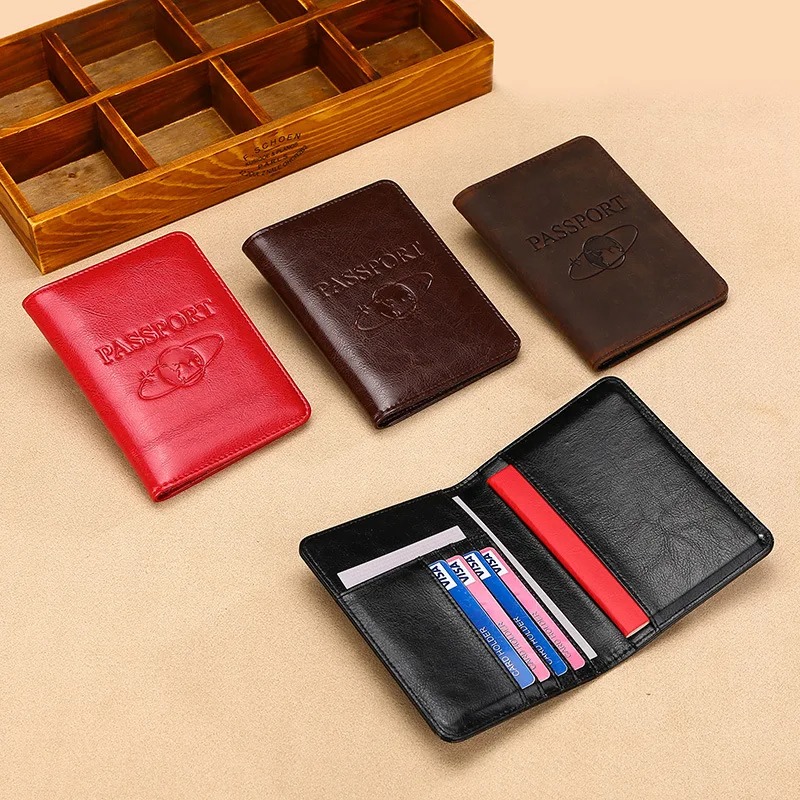 Unisex Genuine Leather Passpor - Passport Wallet Rfid 评论和价格