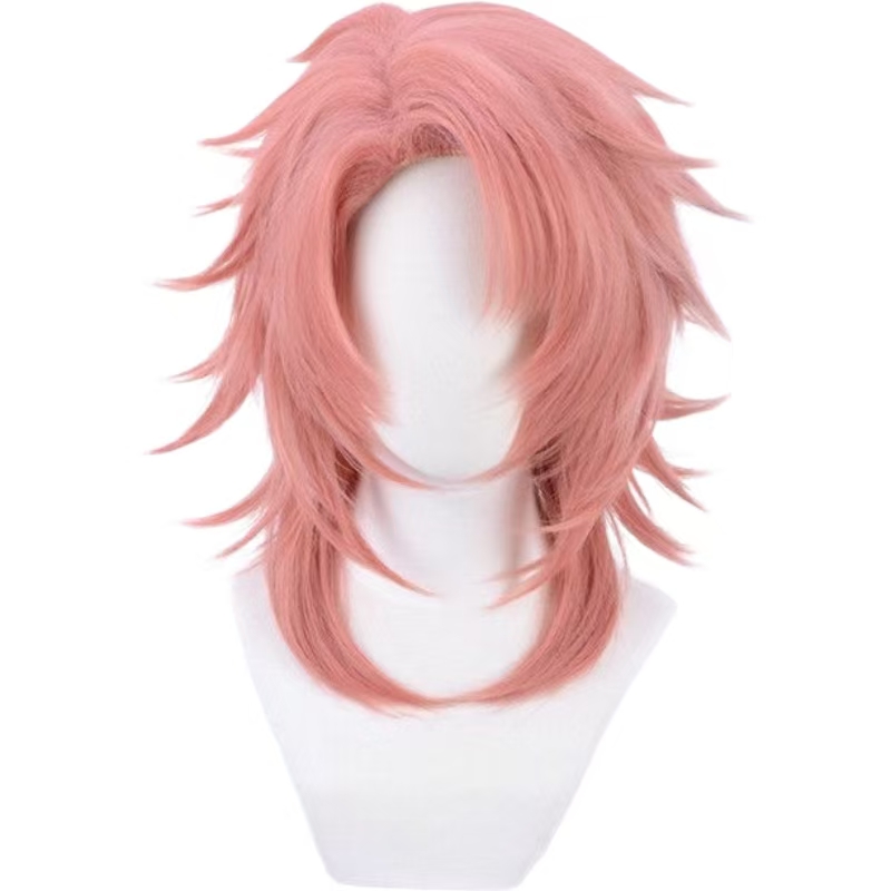 Sabito Cosplay Wig Pink Orange - Mens Accessories Style 评论和价格