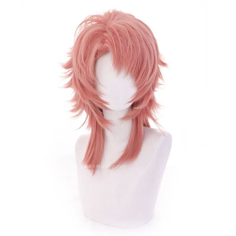 Sabito Cosplay Wig Pink Orange - Mens Accessories Style 评论和价格