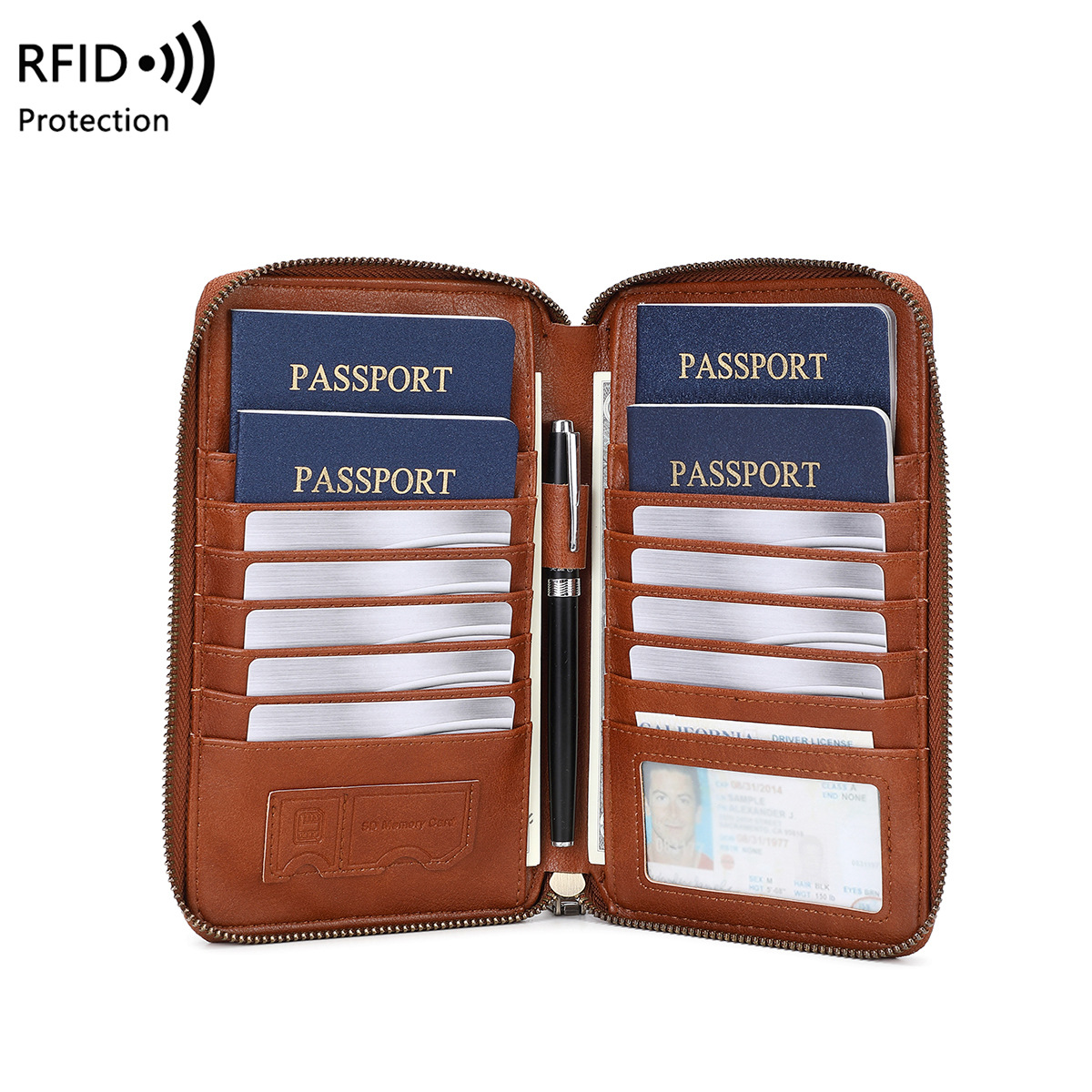 Trendy Airplane Design RFID Bl - Passport Wallet Rfid 评论和价格