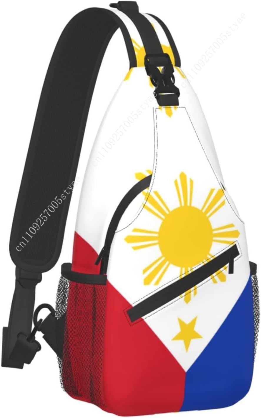 Philippine Flag Sling Backpack - Men'S Accessories Philippines 评论和价格