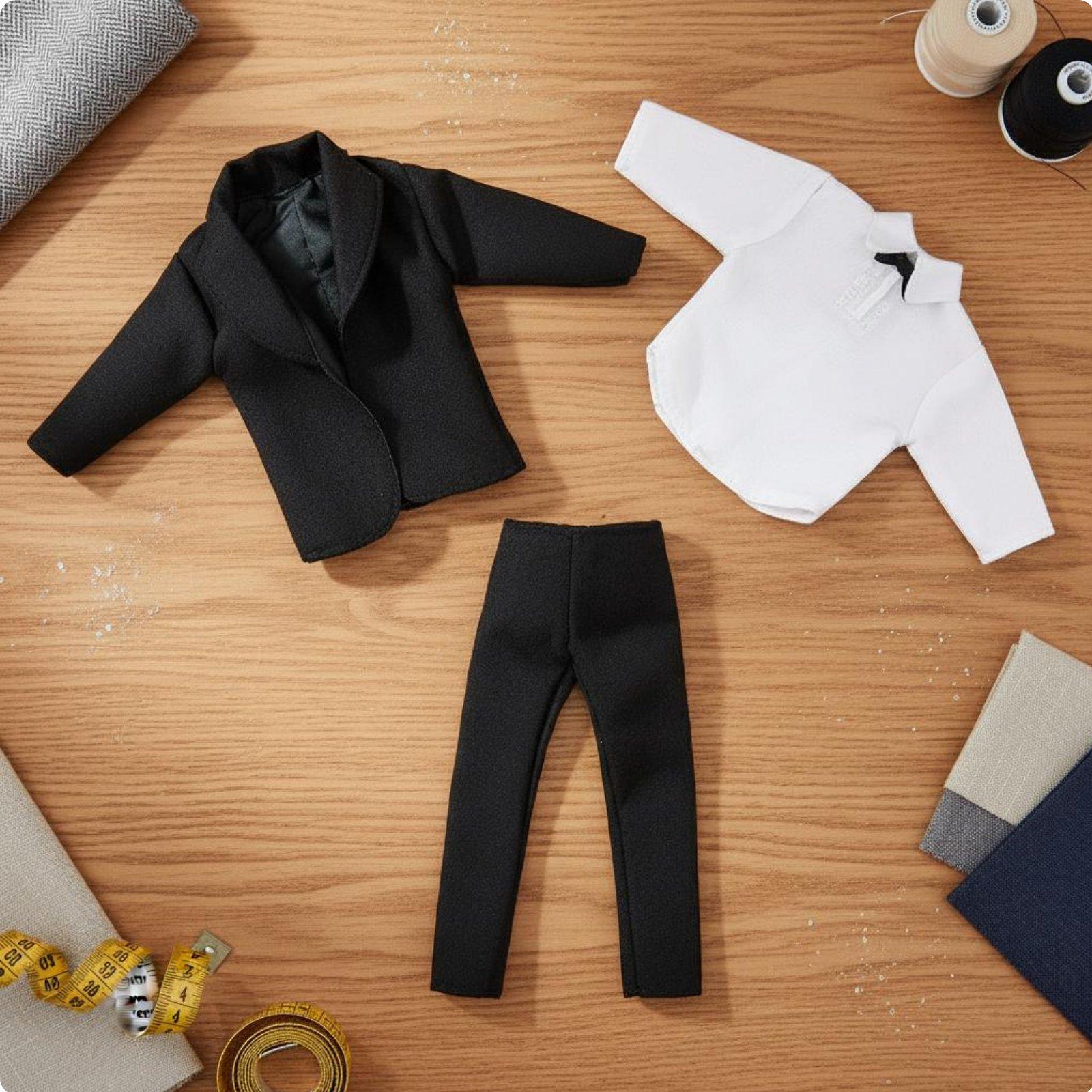 Classic Men Suit Doll Clothes  - Mens Accessories Style 评论和价格