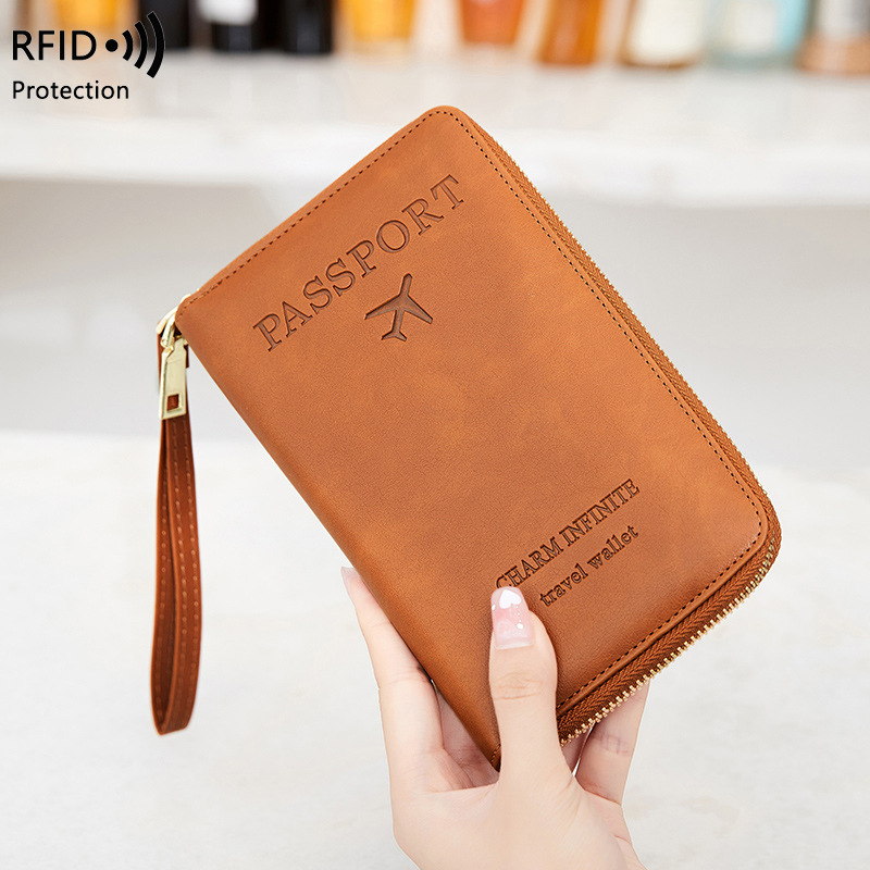 New Leather Passport Cover RFI - Passport Wallet Rfid 评论和价格