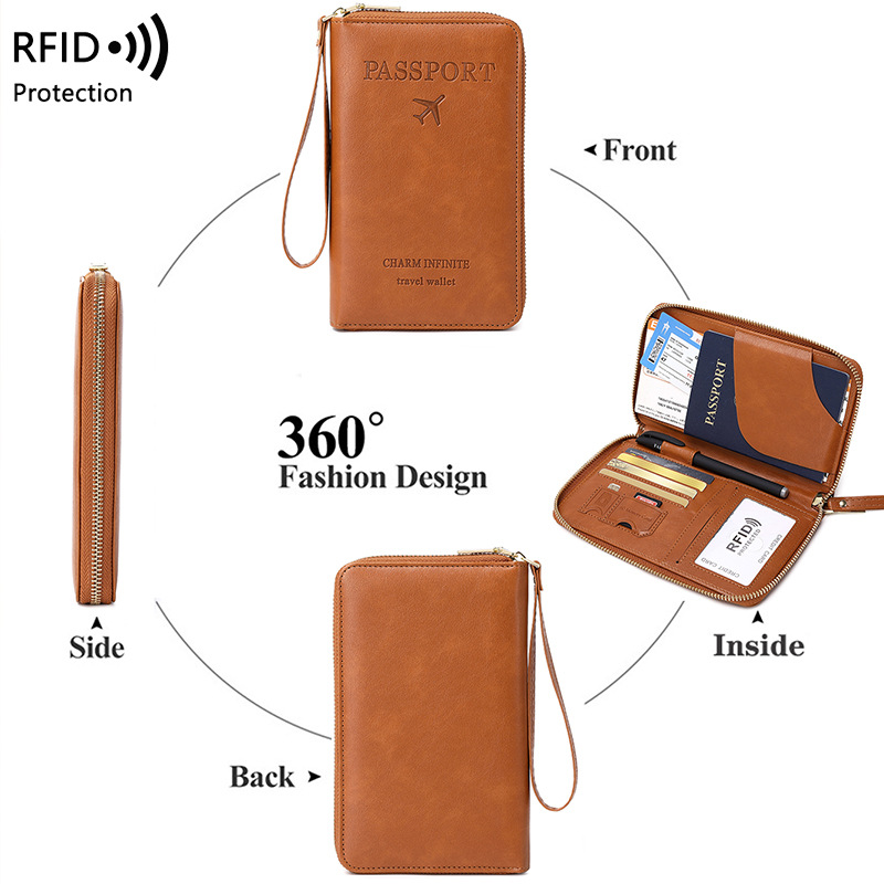 New Leather Passport Cover RFI - Passport Wallet Rfid 评论和价格