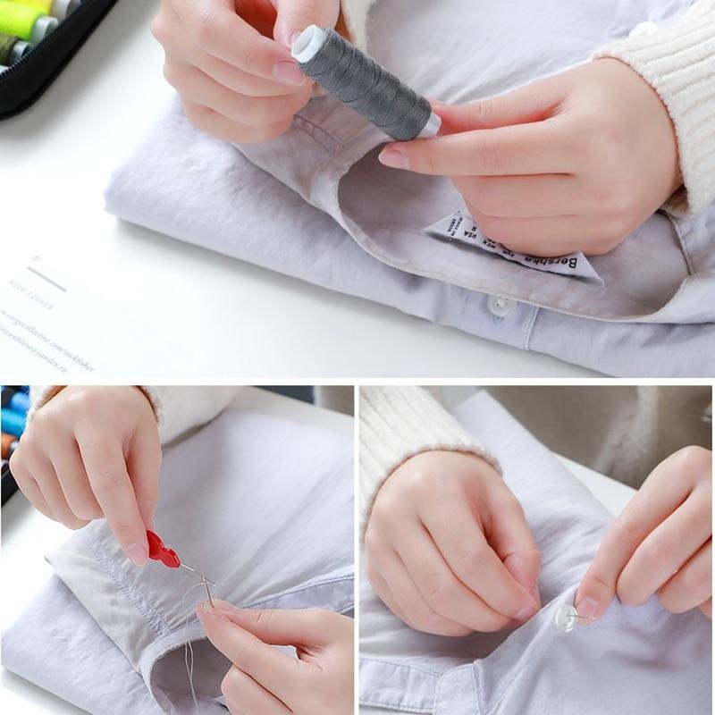Portable 10Pcs/set Sewing Kit  - Men Accessories Kit Bag 评论和价格