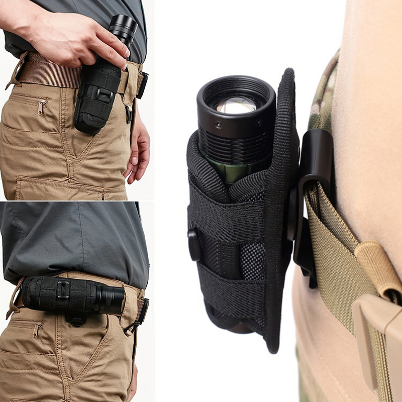 Tactical Flashlight Pouch Belt - Men Accessories Kit Bag 评论和价格