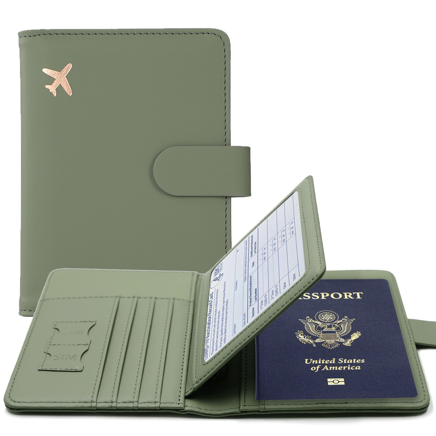 RFID Passport Cover Case Passp - Passport Wallet Rfid 评论和价格