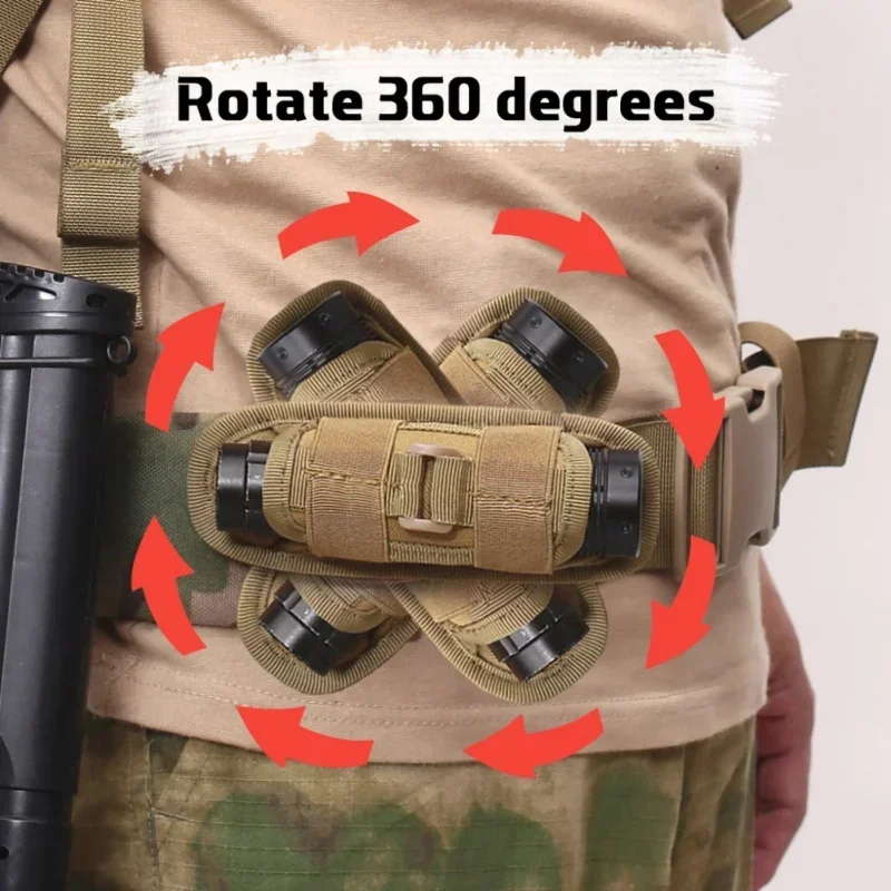 Molle flashlight bag, 360 degr - Men Accessories Kit Bag 评论和价格