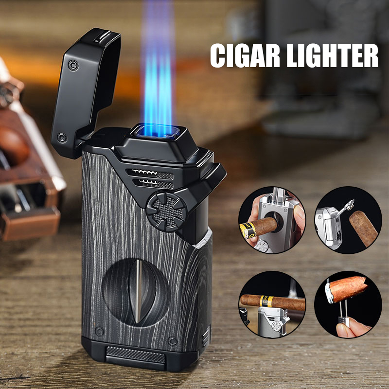Multi-Function Cigar Lighter S - Cigar Cutter Set 评论和价格