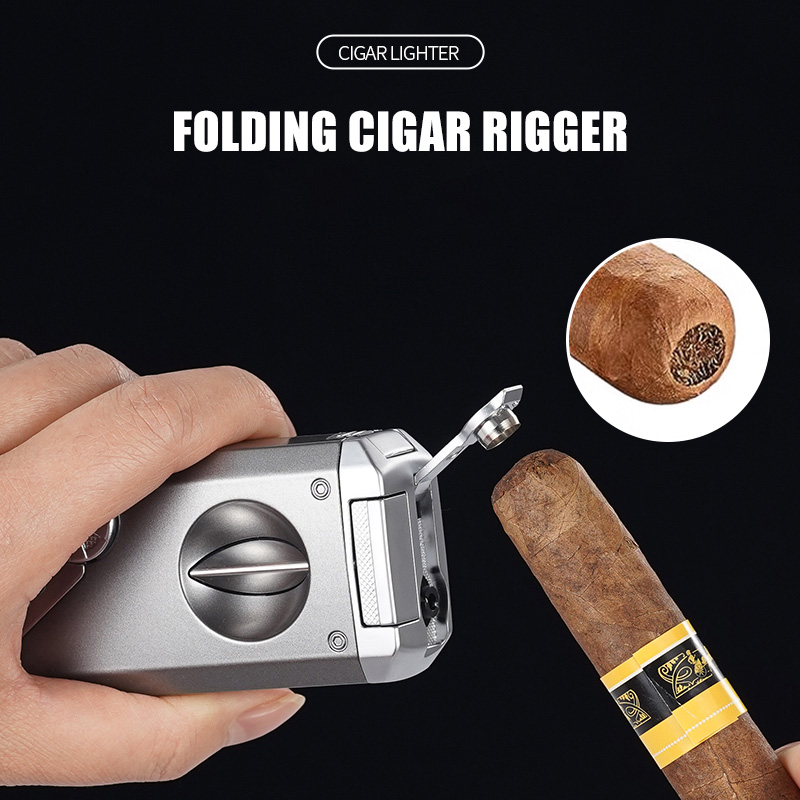 Multi-Function Cigar Lighter S - Cigar Cutter Set 评论和价格