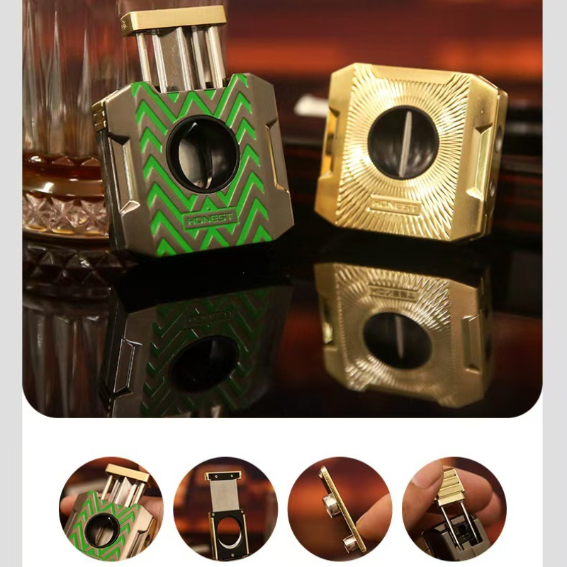 HONEST 4 in 1 Cigar Tool Set - - Cigar Cutter Set 评论和价格