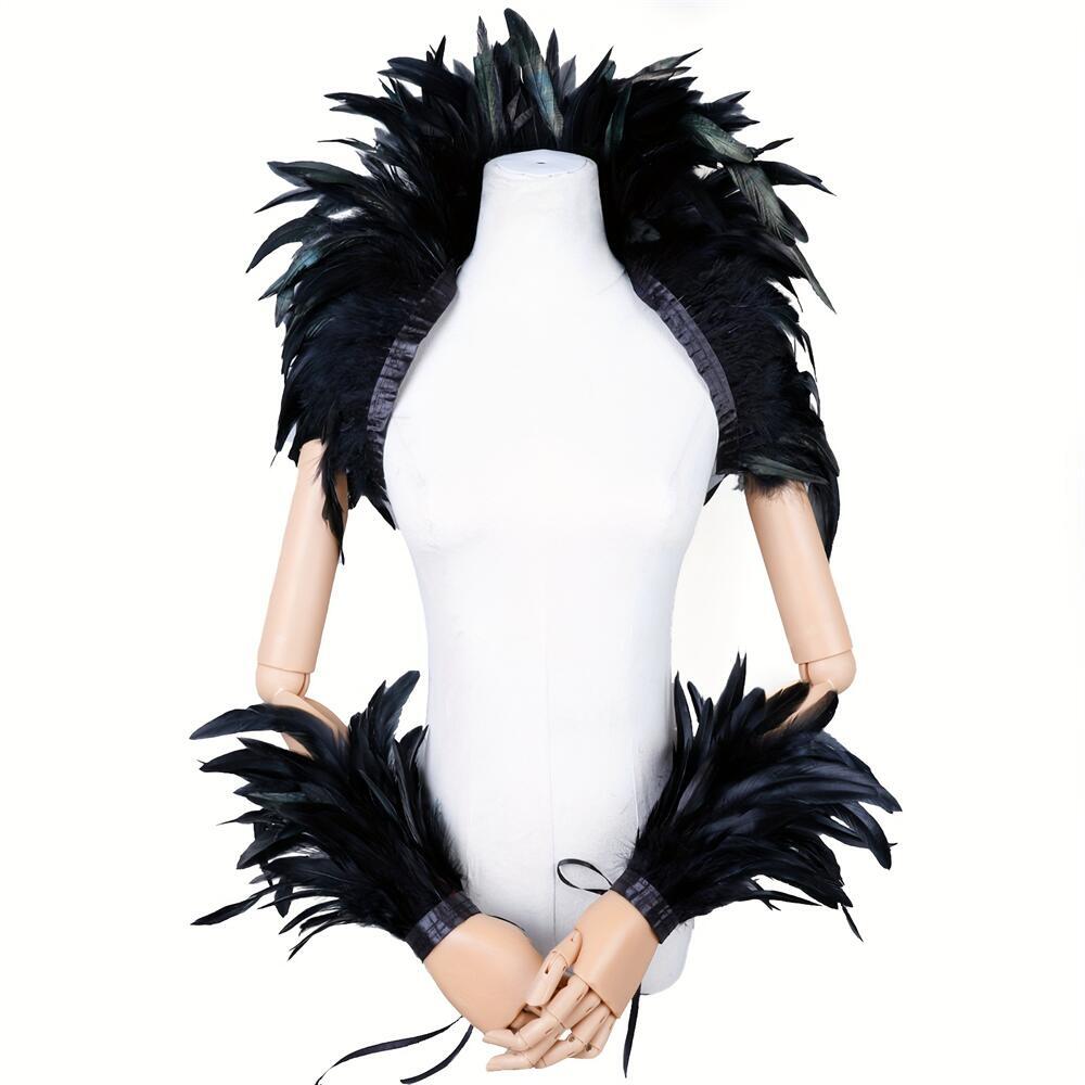 Elegant Red Feathers Women's S - Mens Accessories Style 评论和价格