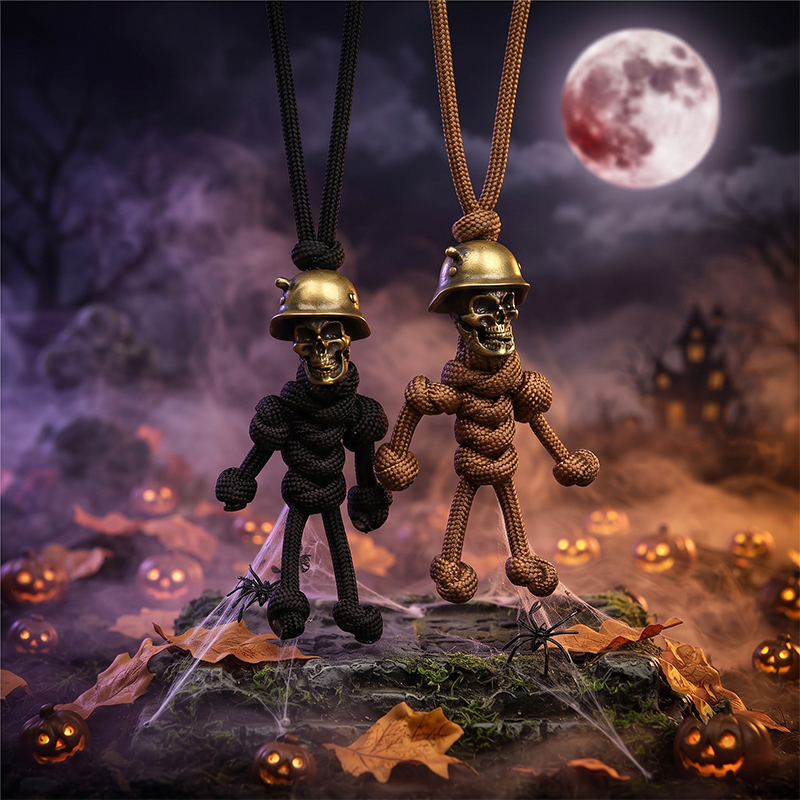 Halloween Skull Keychain Parac - Men Accessories Kit Bag 评论和价格