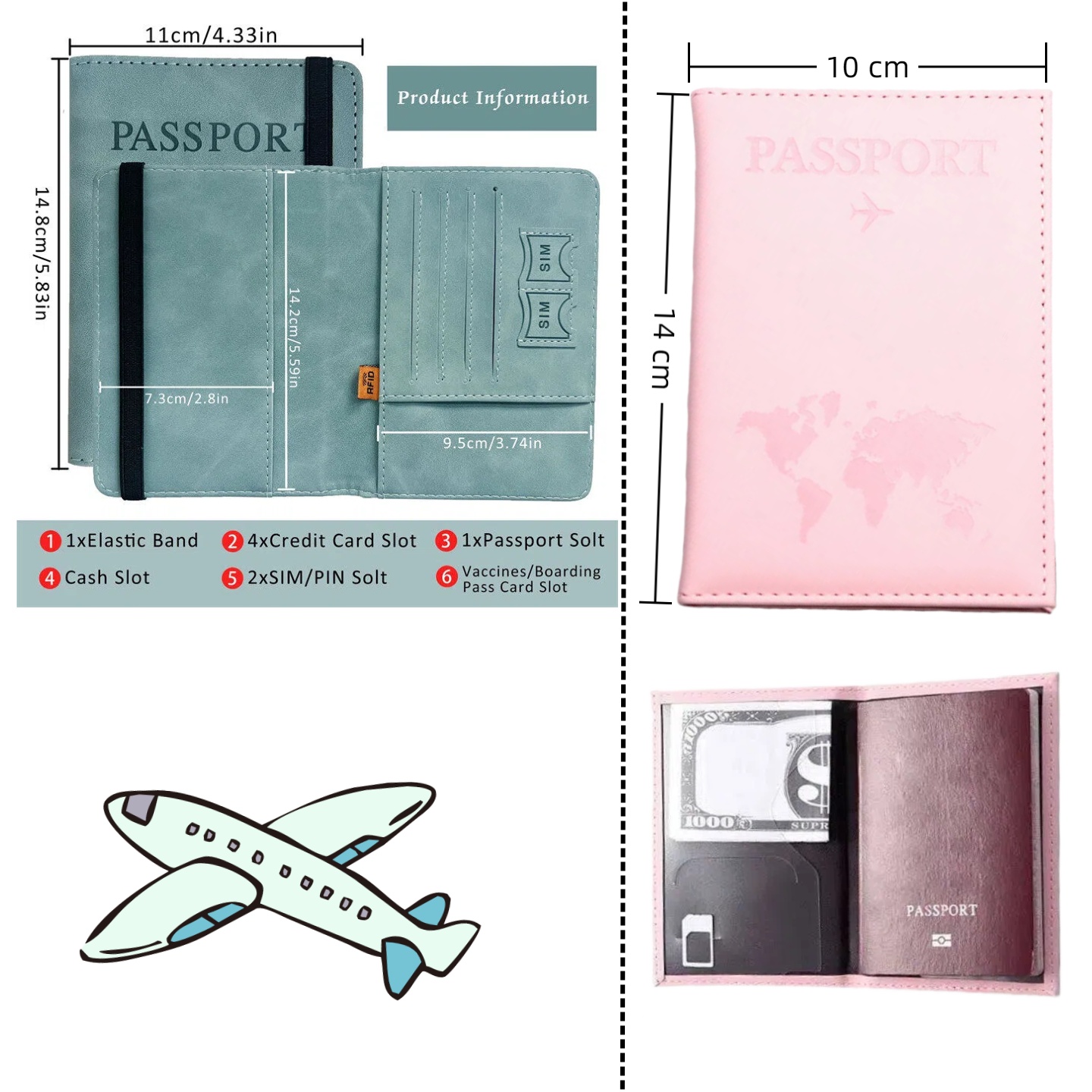 Vintage RFID Passport Cover fo - Passport Wallet Rfid 评论和价格