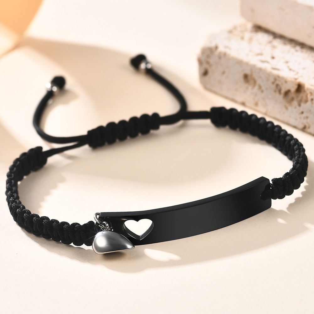 Custom Stainless Steel Couple  - Men Accessories All 评论和价格